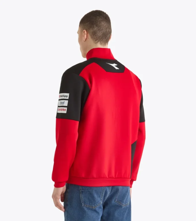 Hanorac sportiv Ducati Replica Mgp25 cu fermoar integral Hanorac sportiv Ducati 2025 MotoGP replica cu fermoar integral