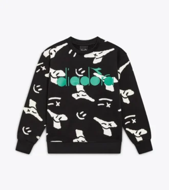 Jb. Hanorac Hanorac cu guler rotund și logo Smile – Băieți