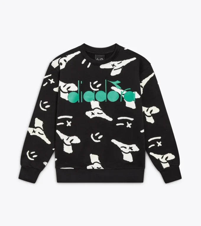 Jb. Hanorac Hanorac cu guler rotund și logo Smile – Băieți