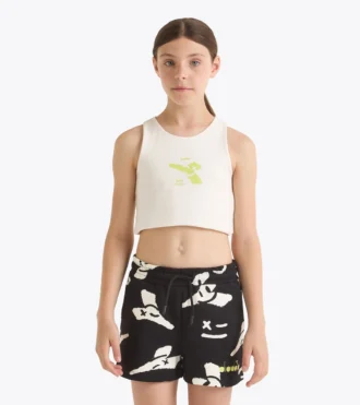 Jg. Crop Top Smile Logo T-shirt cropped logo – Fete