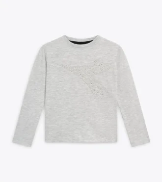 Jg. T-Shirt Ss Rhinestone Td Tricou sport – Fete